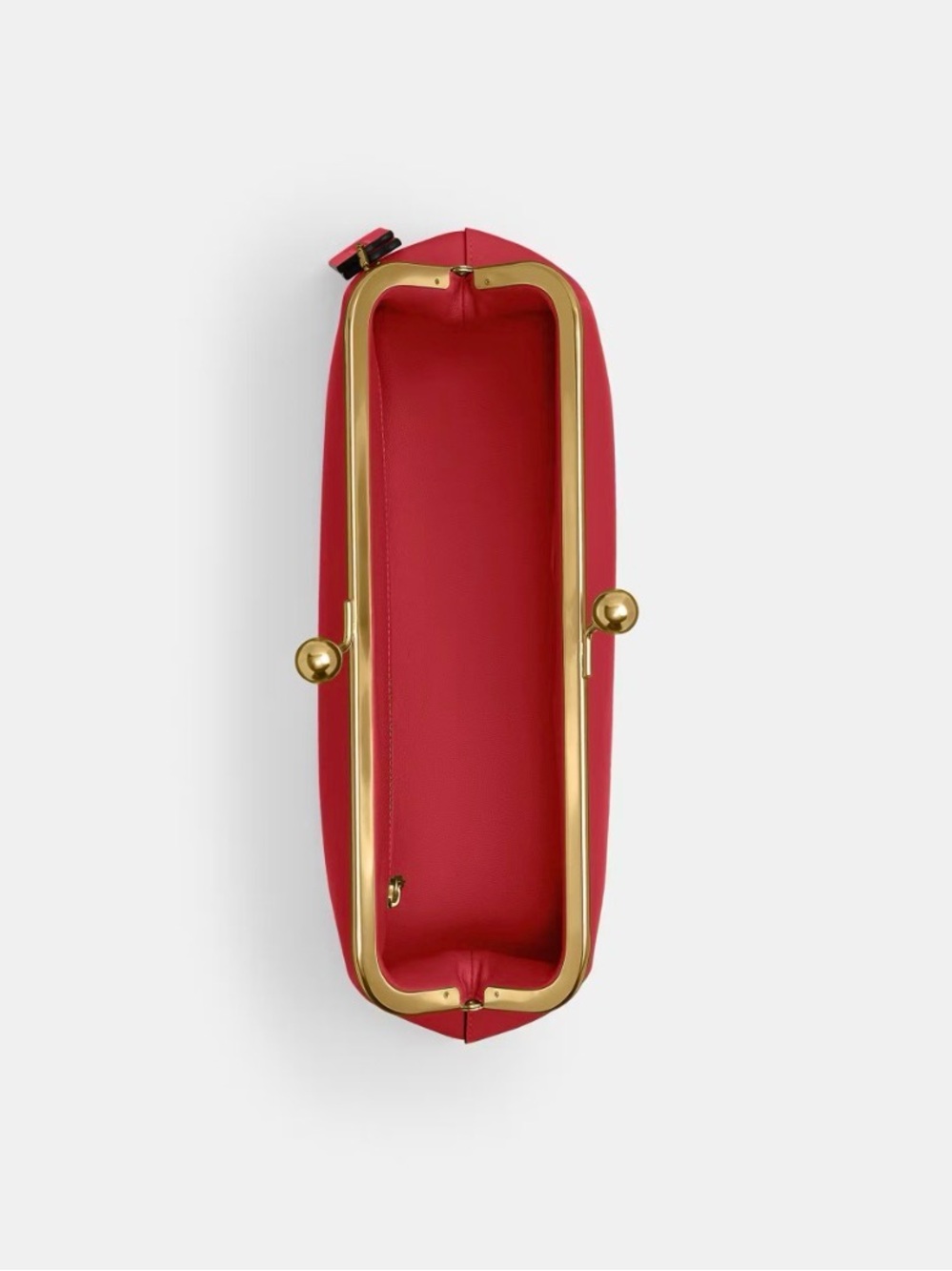 Coach Red Kisslock Frame Bag 30 - Picture 2 of 2